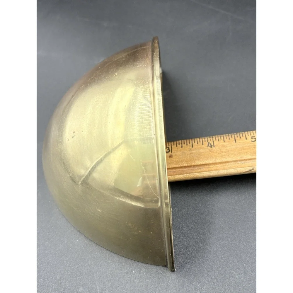 Vintage Brass Wall Pocket Planter Metal Decor 3
